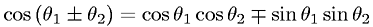Sum and Difference of Angles Identity - Cosine