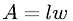 Area of a rectangle
