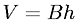 Volume of a prism