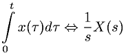 Laplace transform integral property