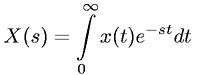 Laplace transform definition
