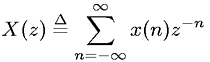 Z transform definition
