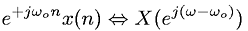 Discrete-Time Fourier frequency shift property