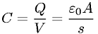 Capacitance of a parallel-plate capacitor