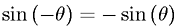 Odd Symmetry Property - Sine