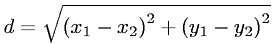 Distance Between Two Points (2-D)