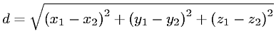 Distance Between Two Points (3-D)
