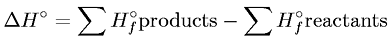 Enthalpy Change